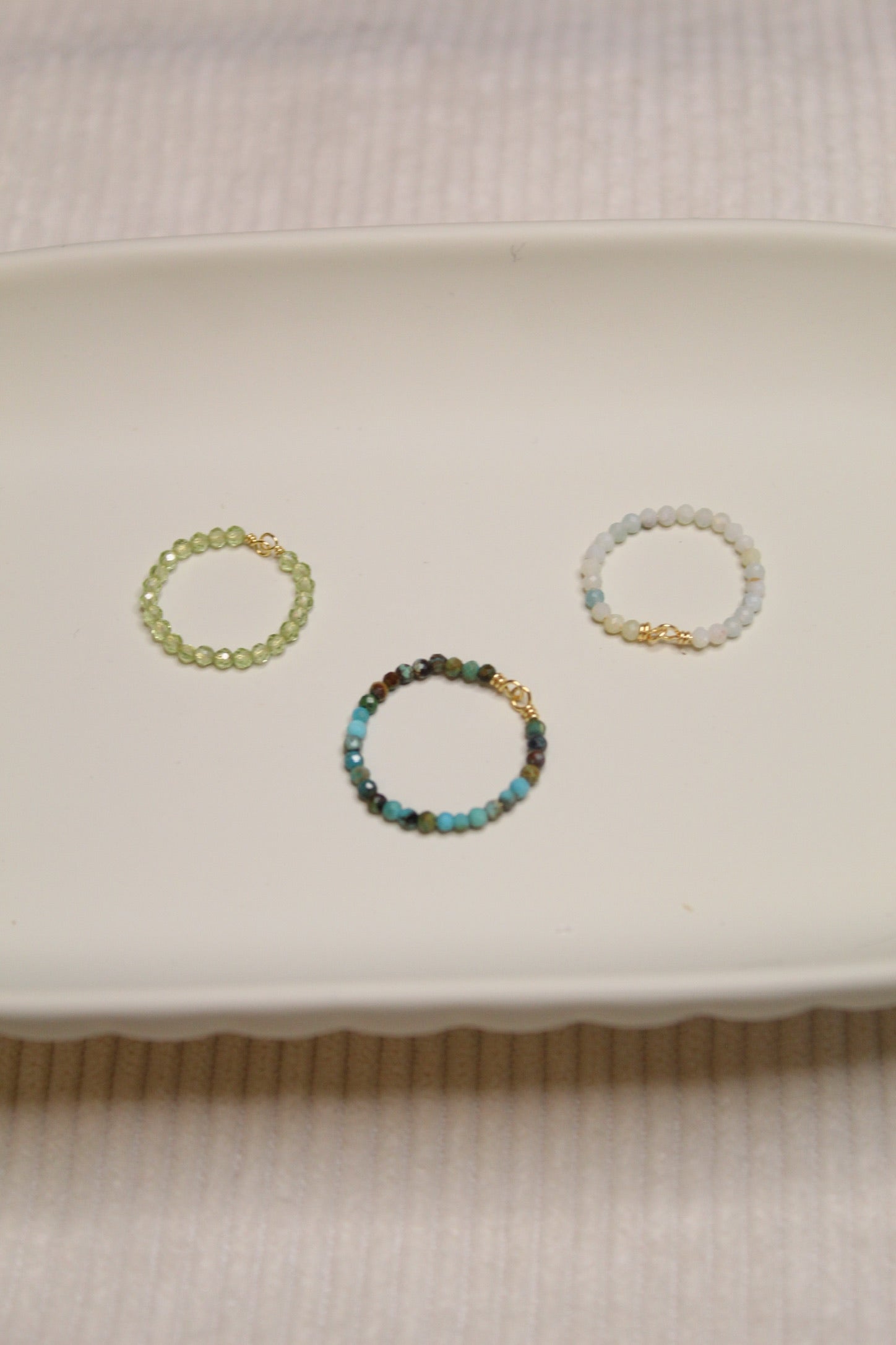 Gold/Silver Plated Full Gemstone Ring