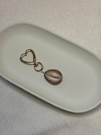 Gold Cowrie Shell Keychain