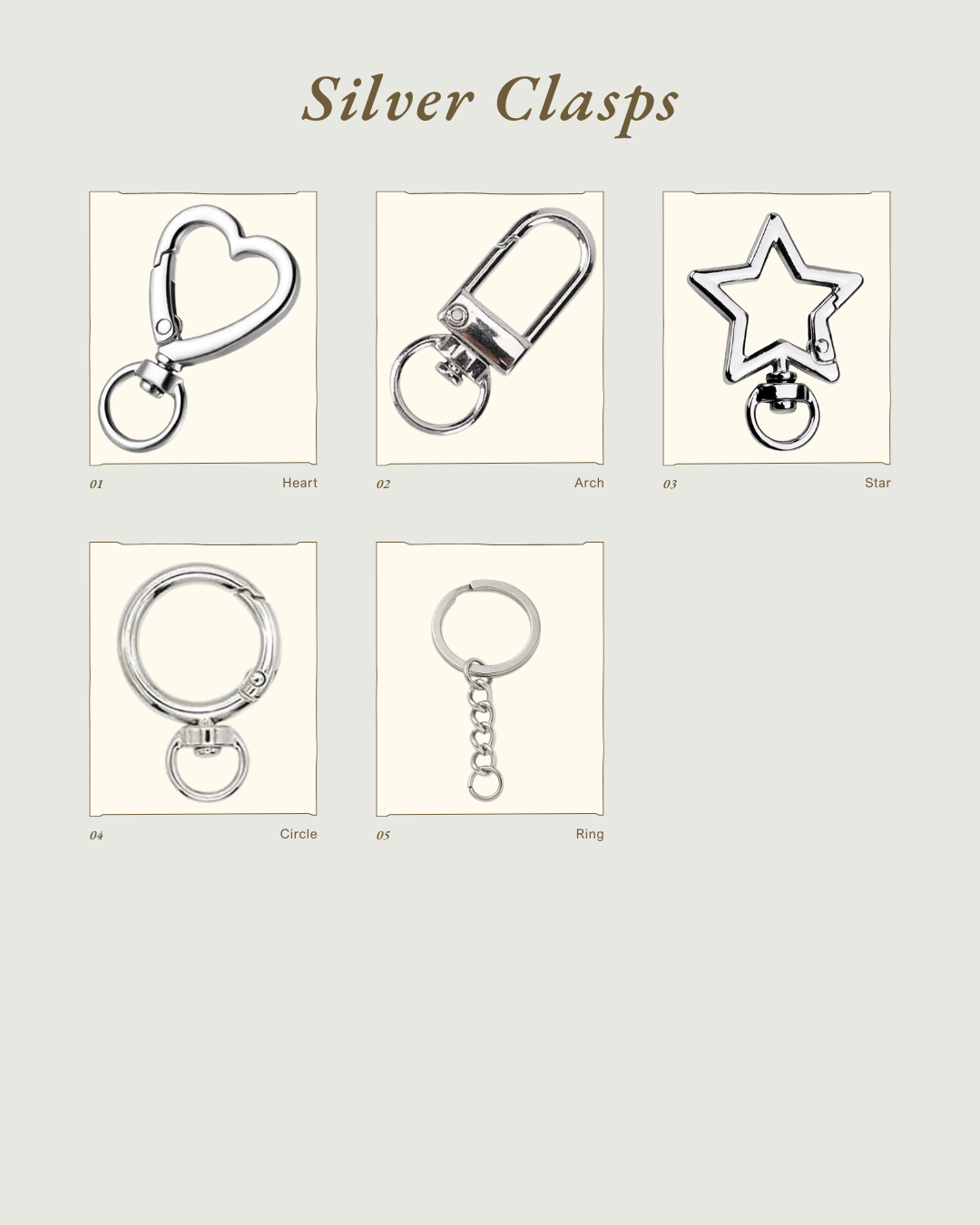 Silver Charm Keychain