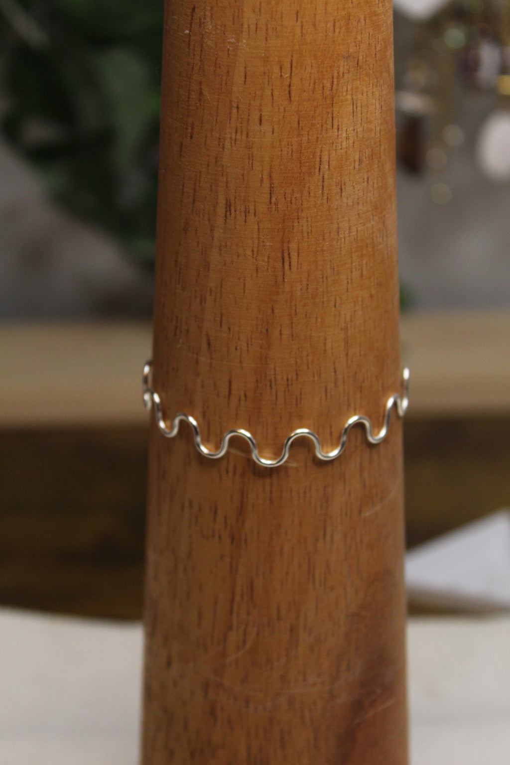 Gold/Silver Plated Wavy Bangle Bracelet