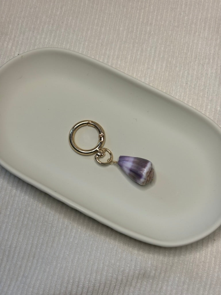 Gold Cone Shell Keychain