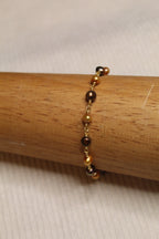 Plated Pearl Link Bracelet