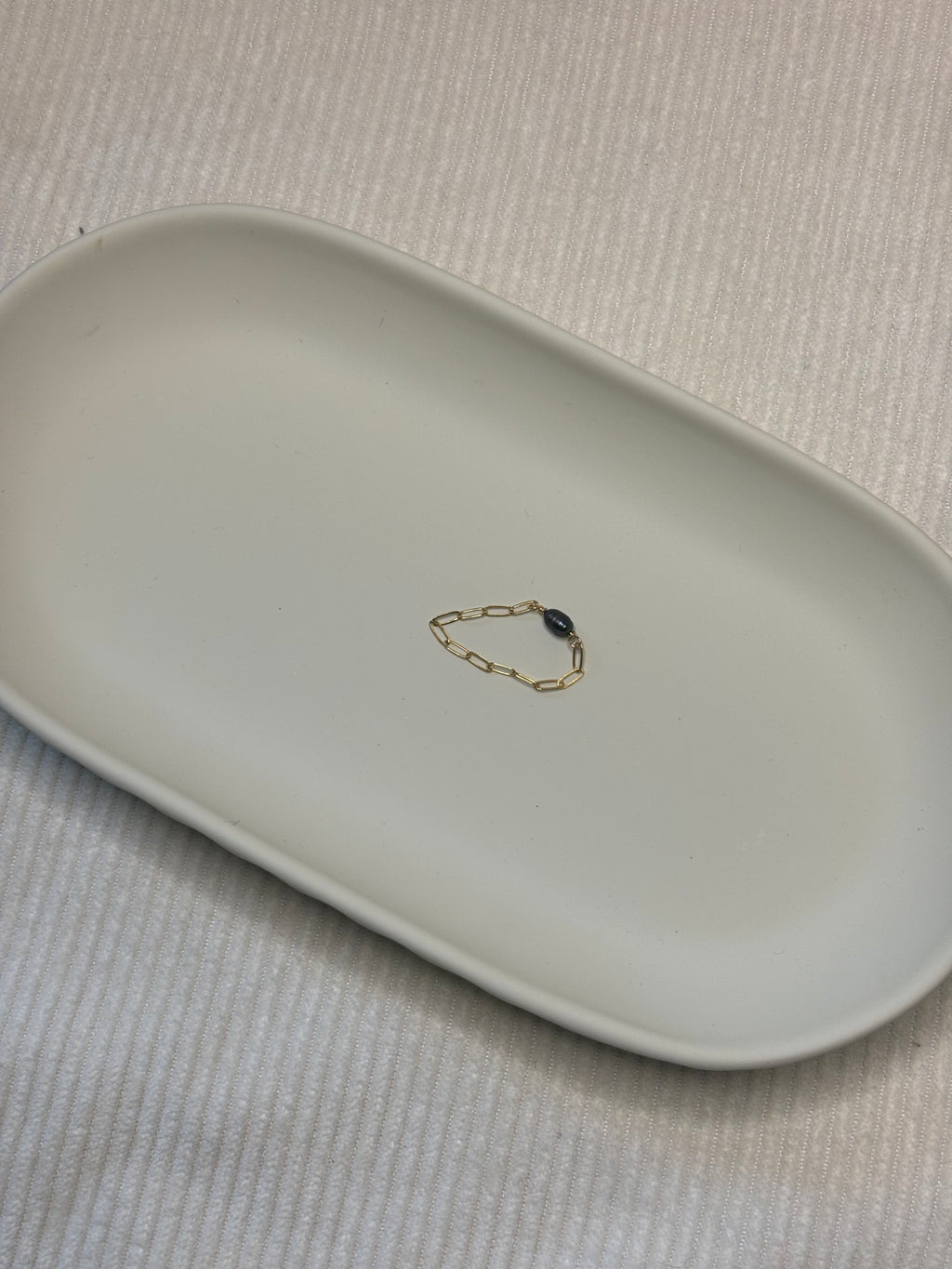 Gold-Filled Freshwater Pearl Chain Ring