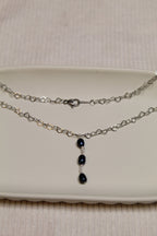 Stainless Steel Pearl Lariat Necklace