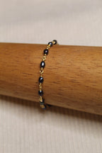 Plated Pearl Link Bracelet