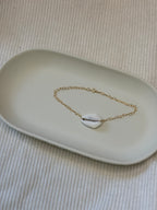 Gold-Filled Cowrie Shell Chain Bracelet