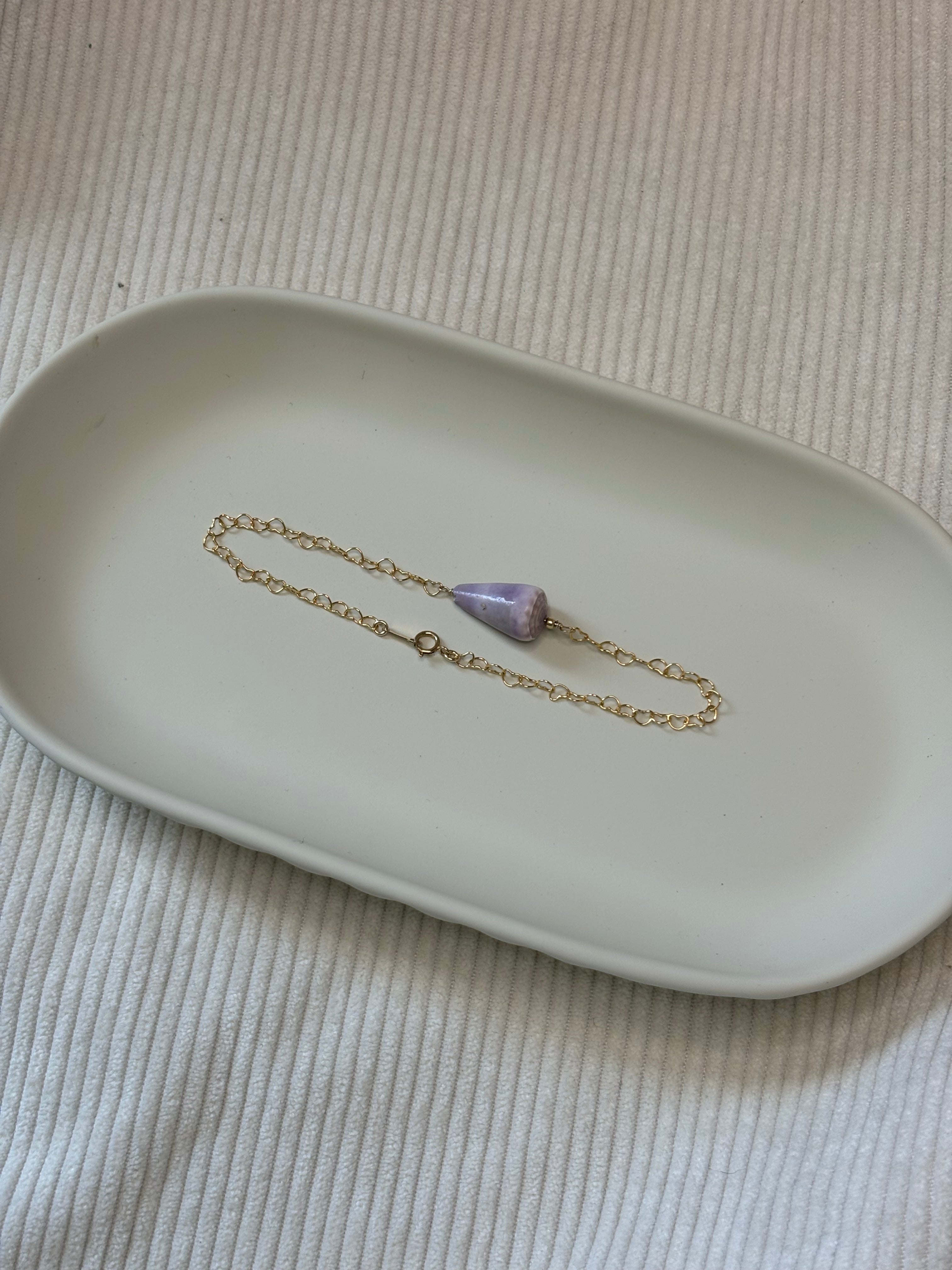 Gold-Filled Cone Shell Chain Bracelet