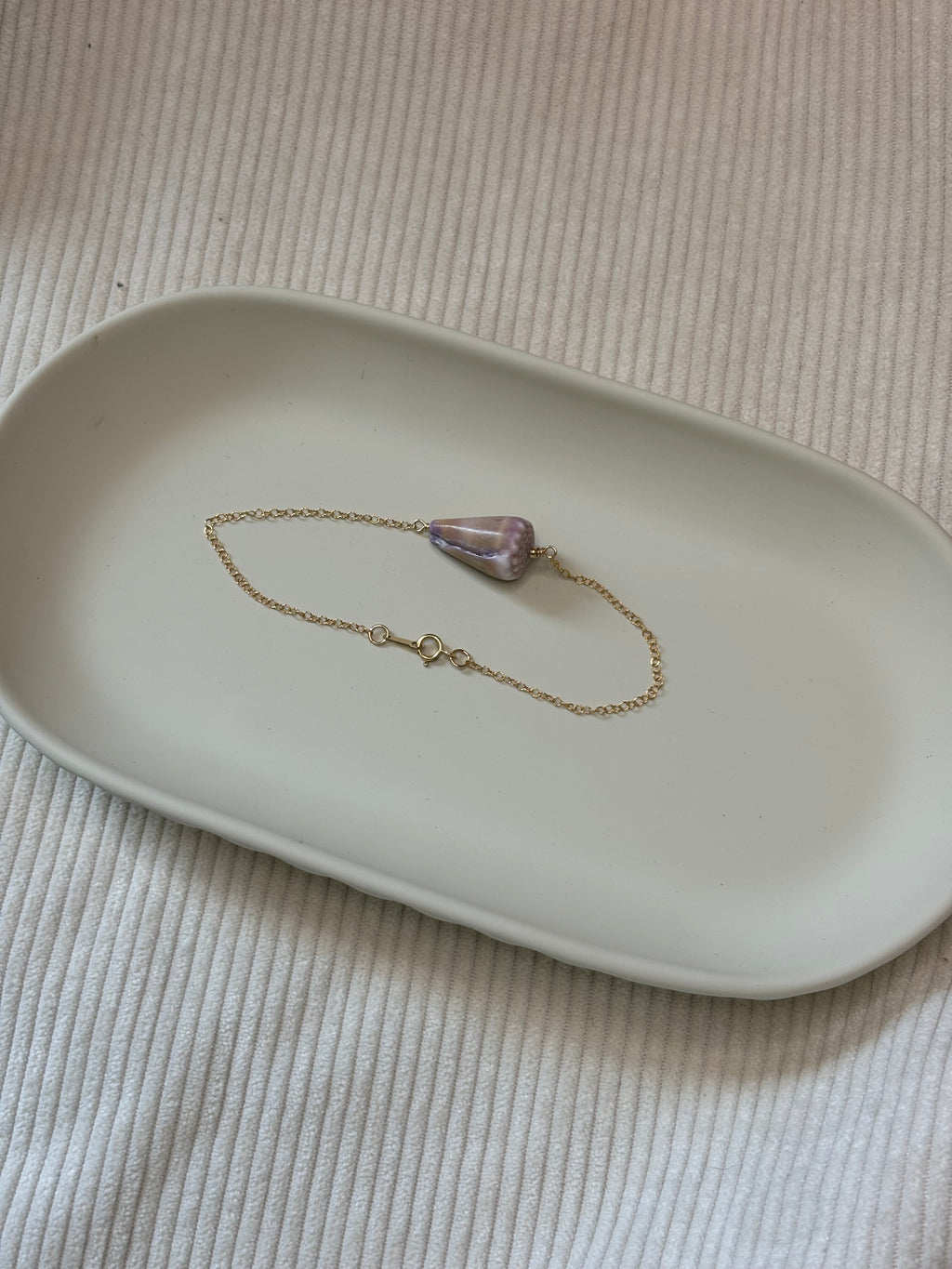 Gold-Filled Cone Shell Chain Bracelet
