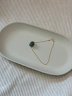 Gold-Filled Jade Bead Chain Bracelet