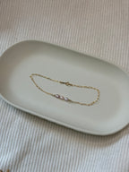 Gold-Filled Freshwater Pearl Chain Bracelet