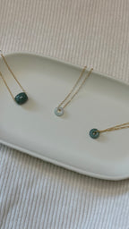 Gold-Filled Jade Bead Chain Bracelet