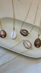 Gold-Filled Cowrie Shell Chain Necklace