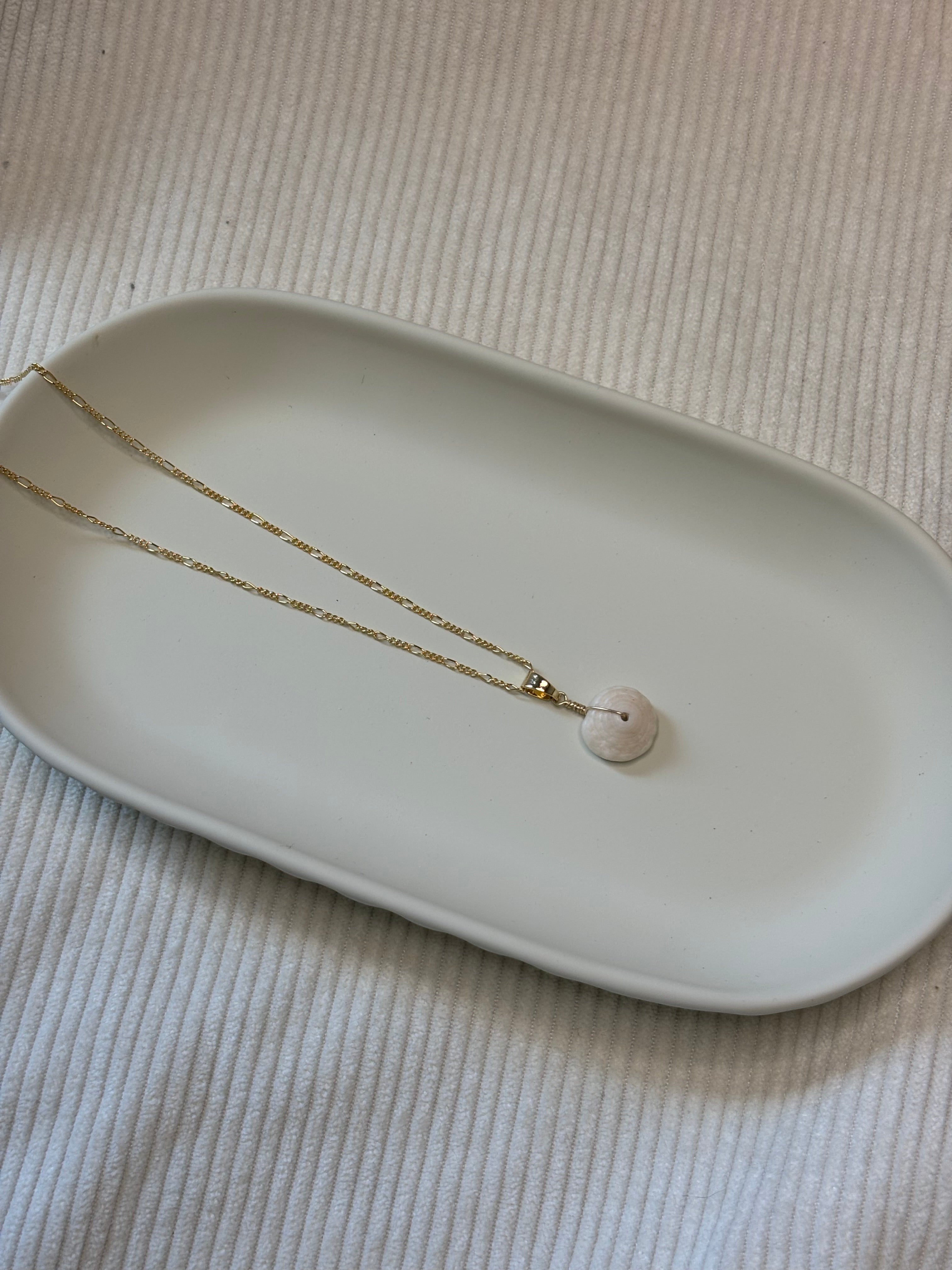 Gold-Filled Puka Shell Chain Necklace