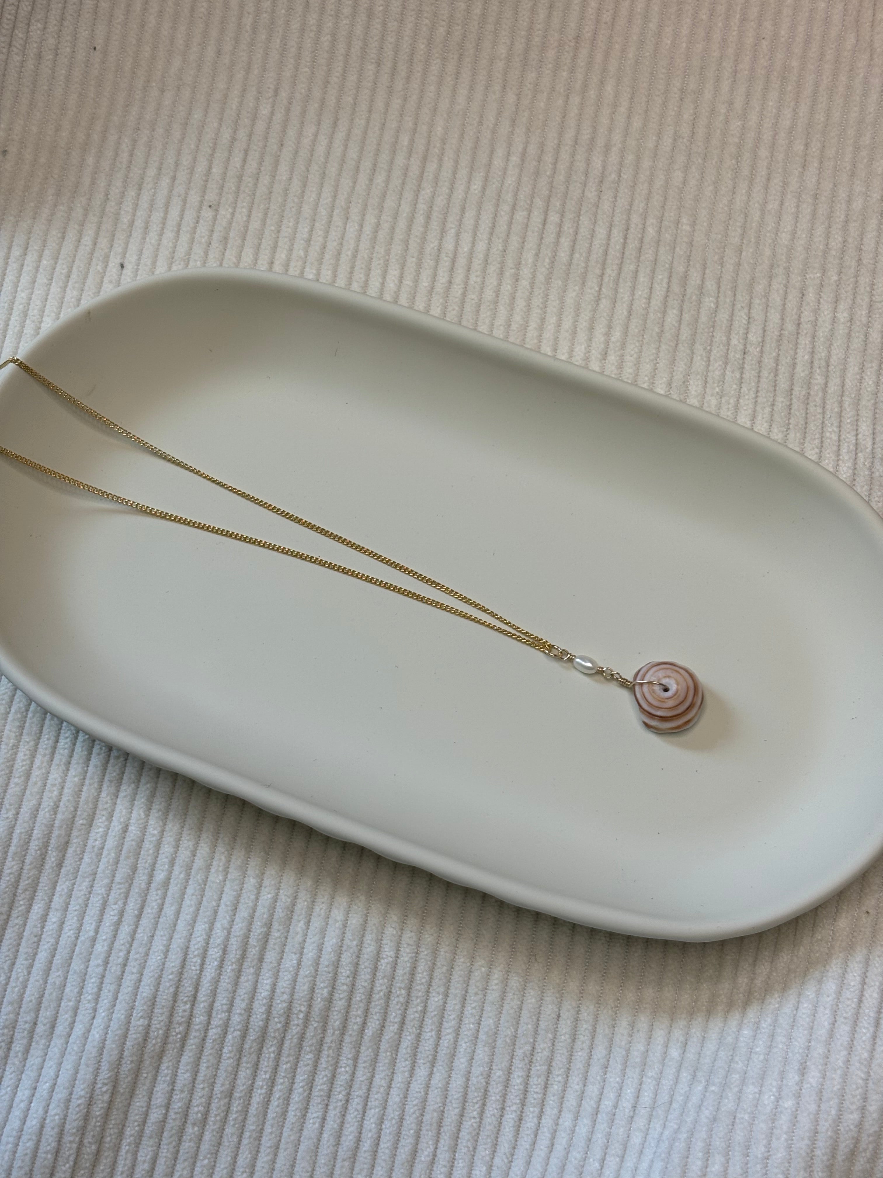 Gold-Filled Puka Shell Chain Necklace