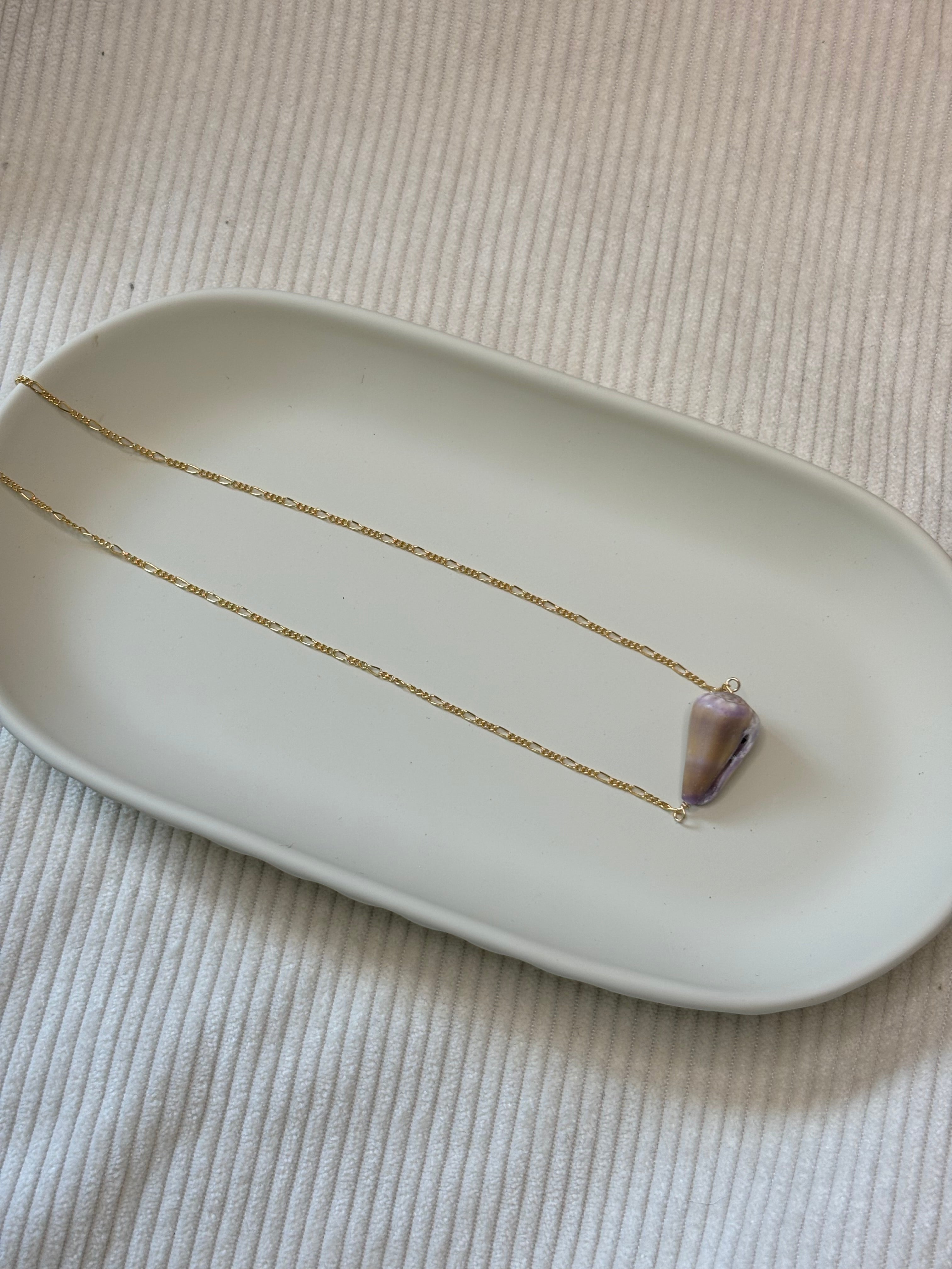 Gold-Filled Cone Shell Chain Necklace