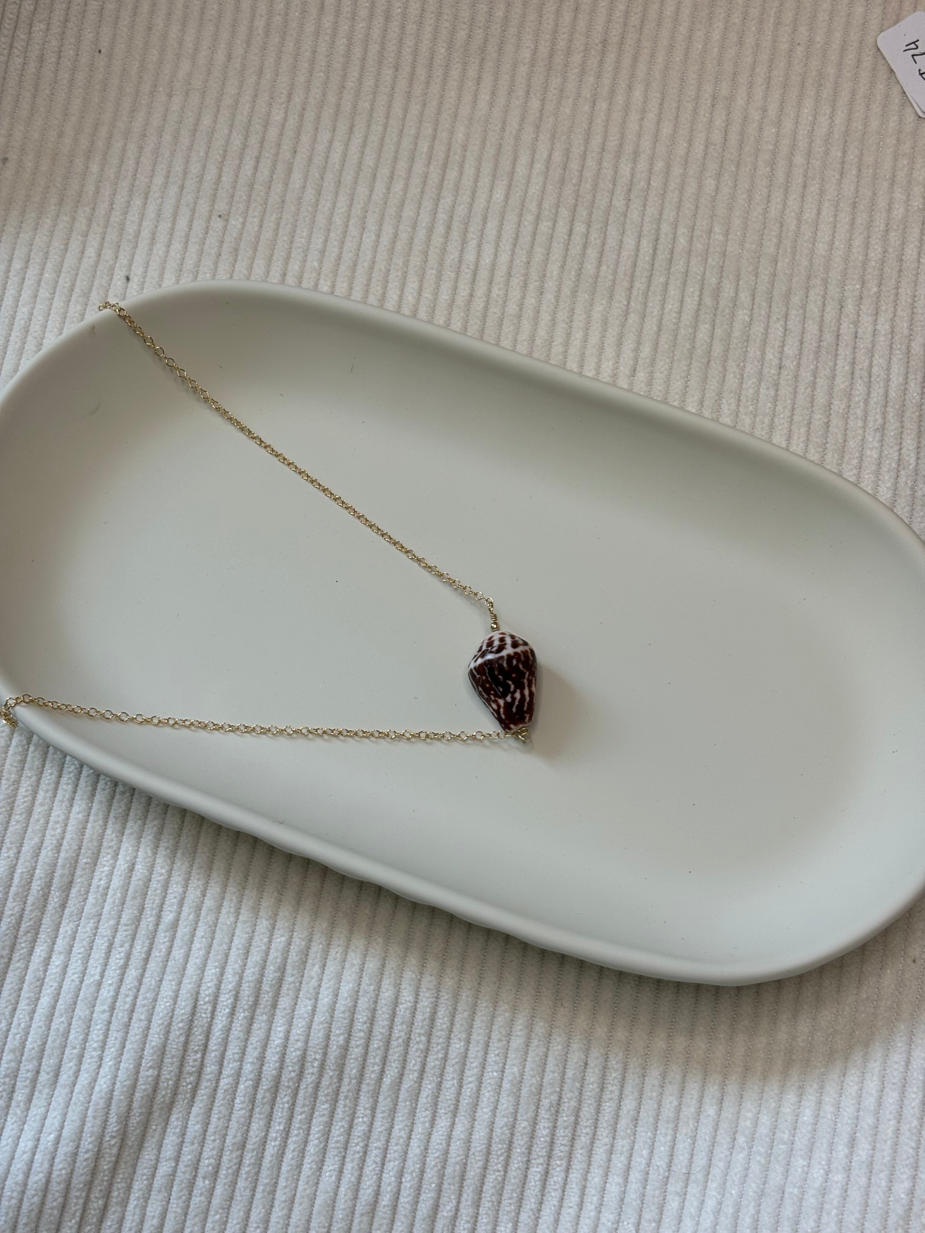 Gold-Filled Cone Shell Chain Necklace