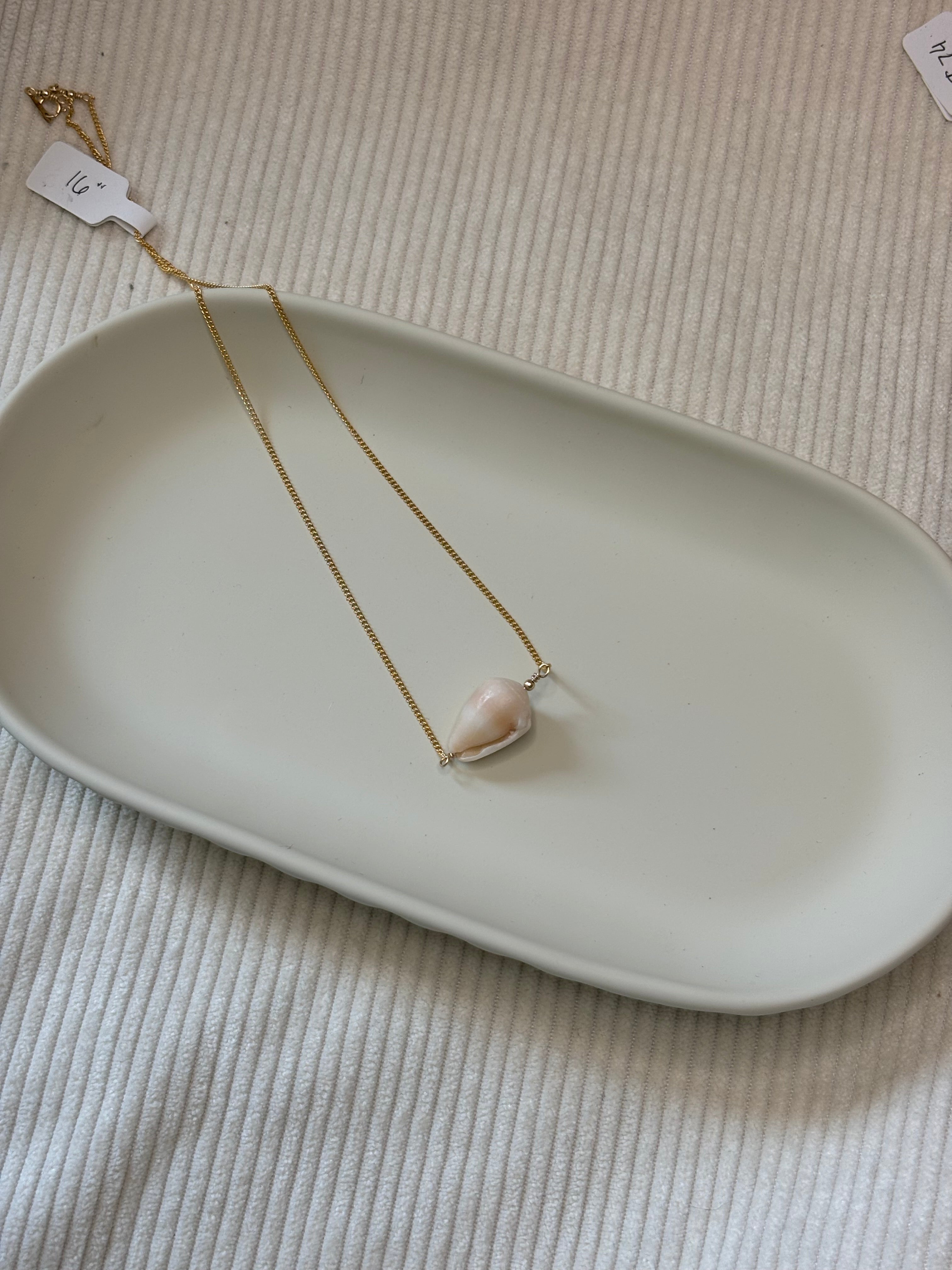 Gold-Filled Cone Shell Chain Necklace