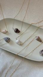 Gold-Filled Cone Shell Chain Necklace