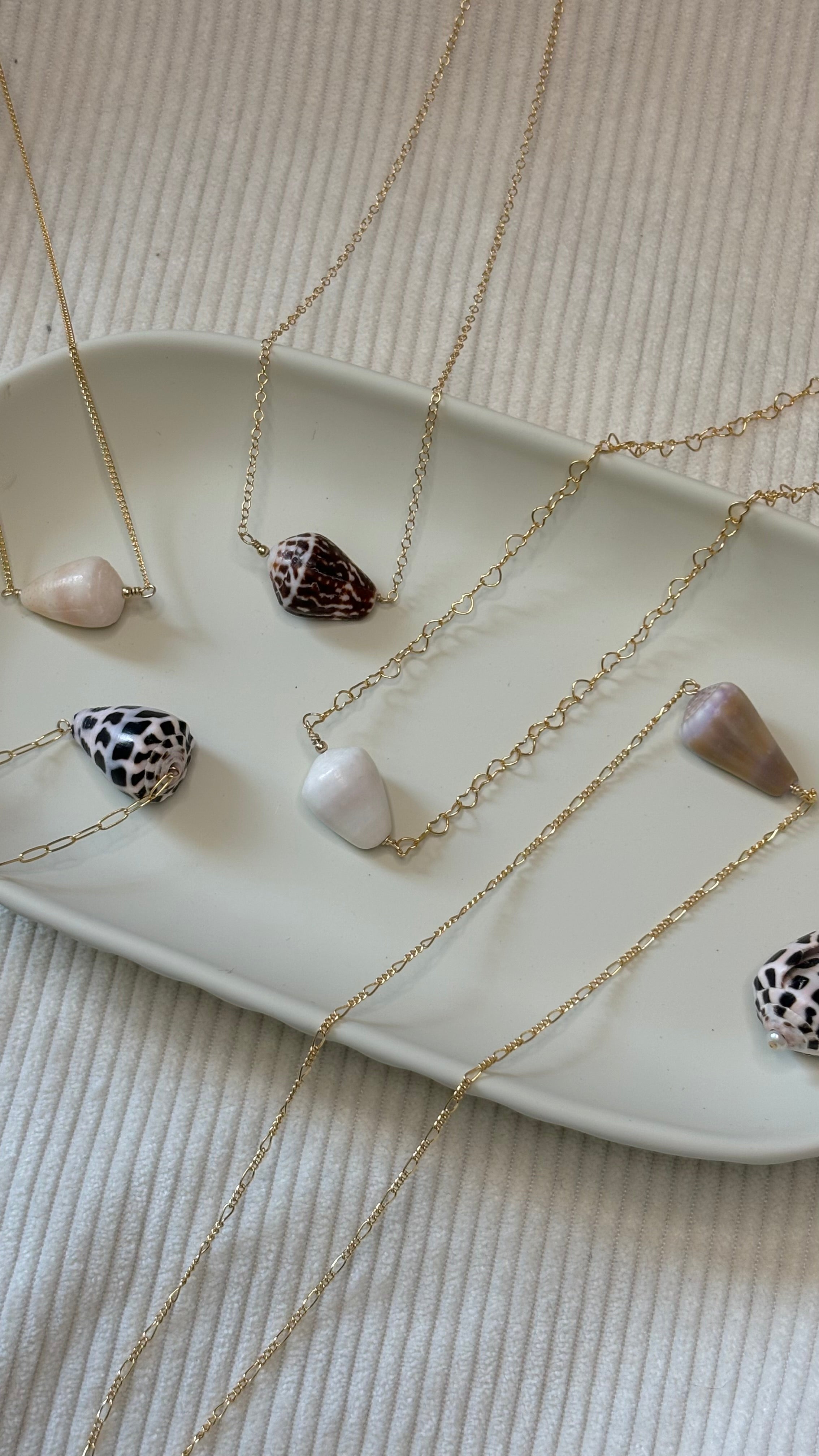 Gold-Filled Cone Shell Chain Necklace