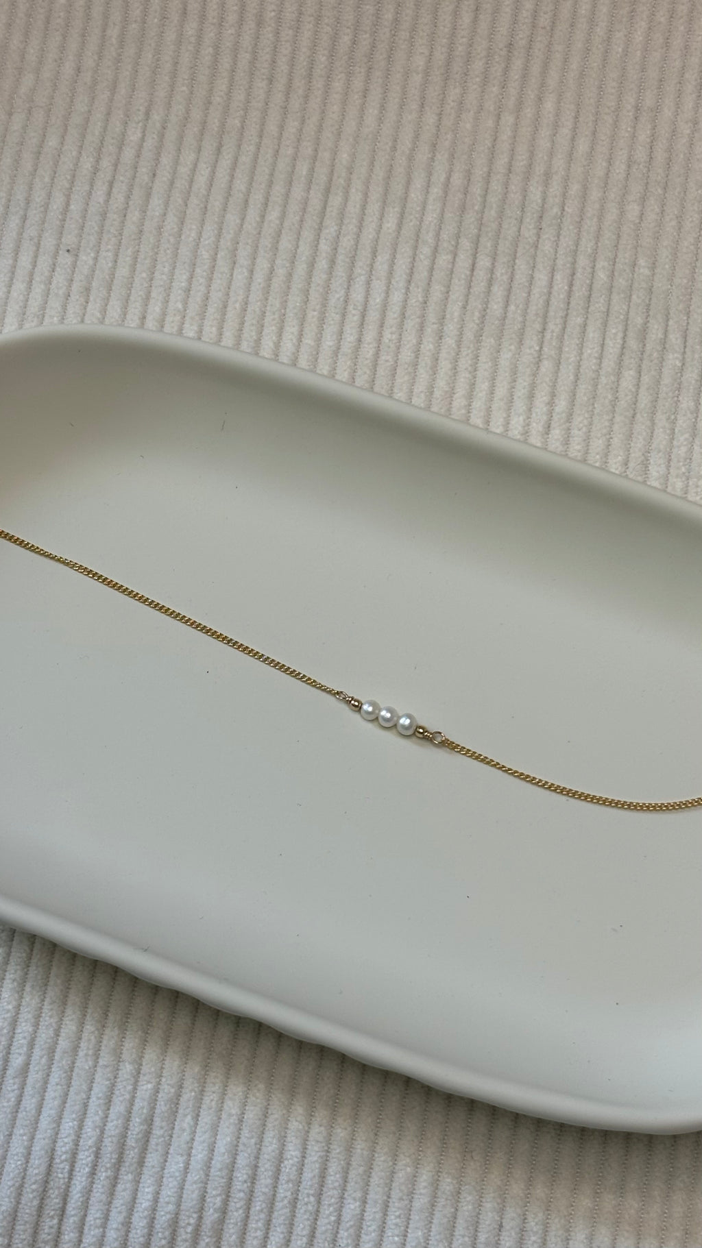 Gold-Filled Freshwater Pearl Chain Necklace