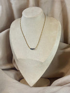 Gold-Plated Freshwater Pearl Figaro Chain Necklace