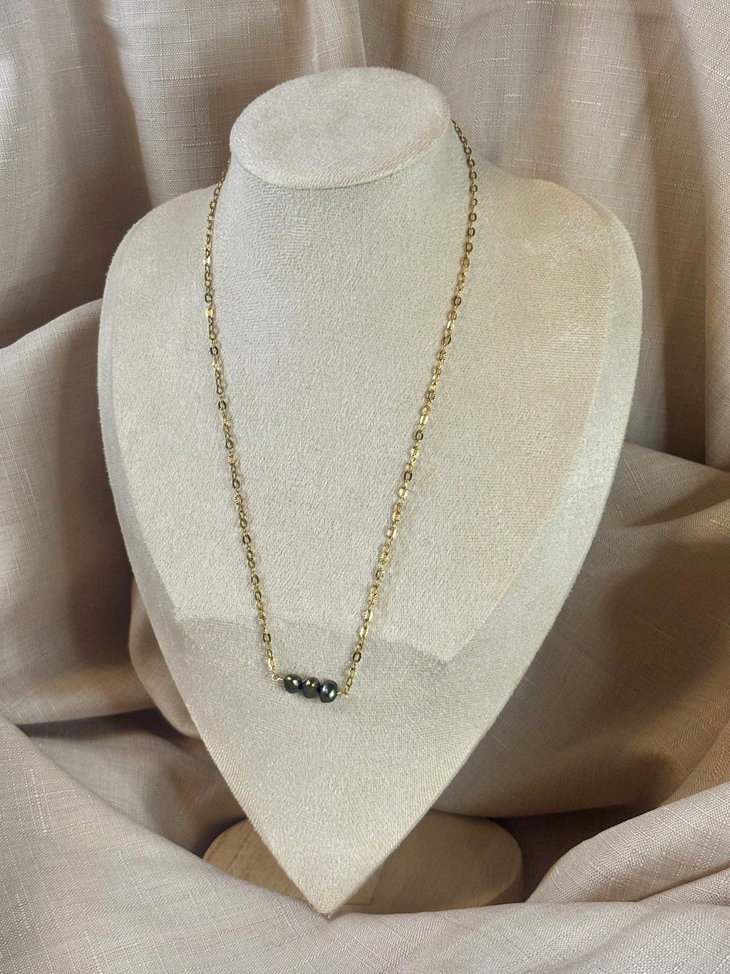 Gold-Plated Freshwater Pearl Sunburst Chain Necklace