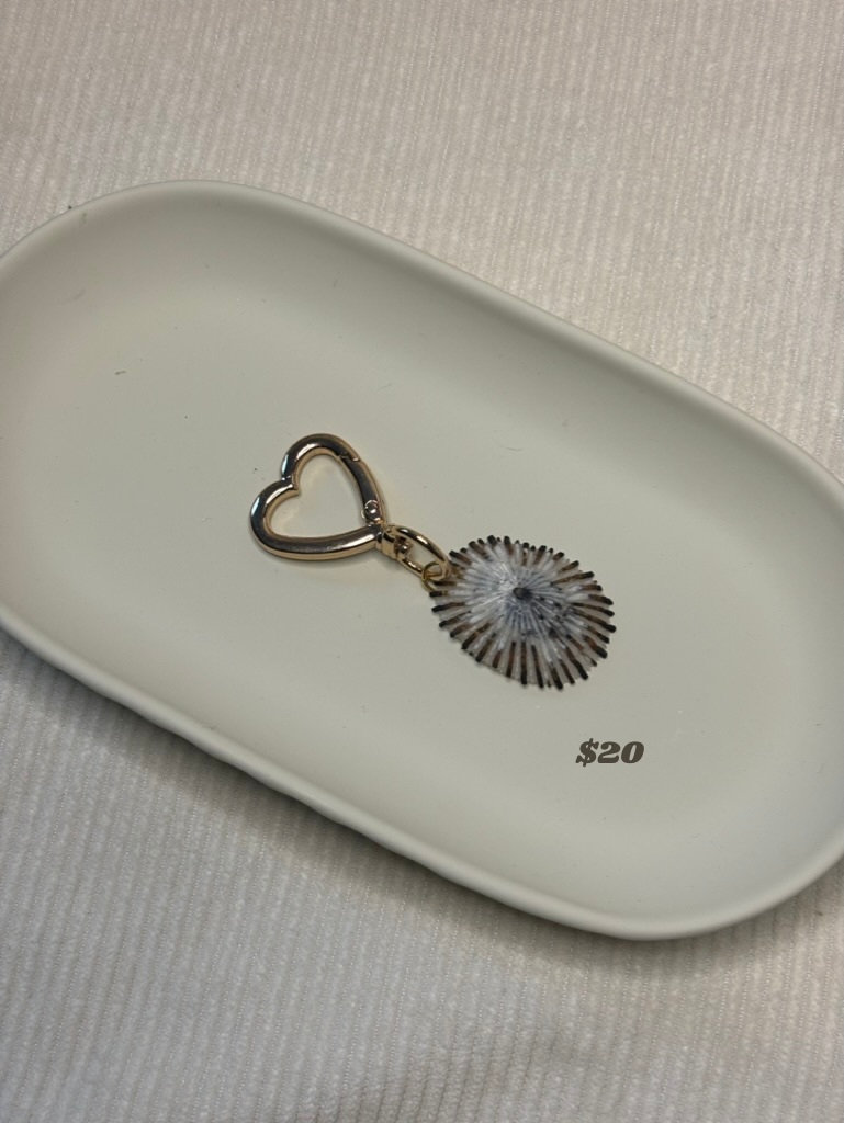Gold Opihi Shell Keychain