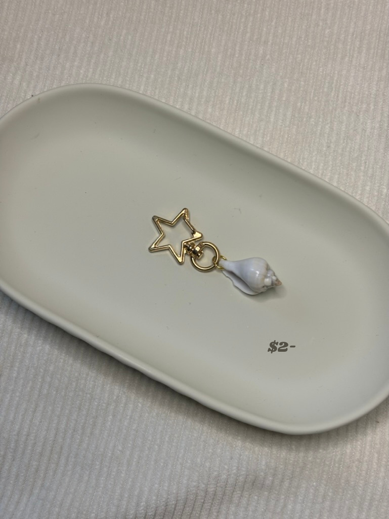 Gold Triton Shell Keychain
