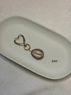 Gold Cowrie Shell Keychain