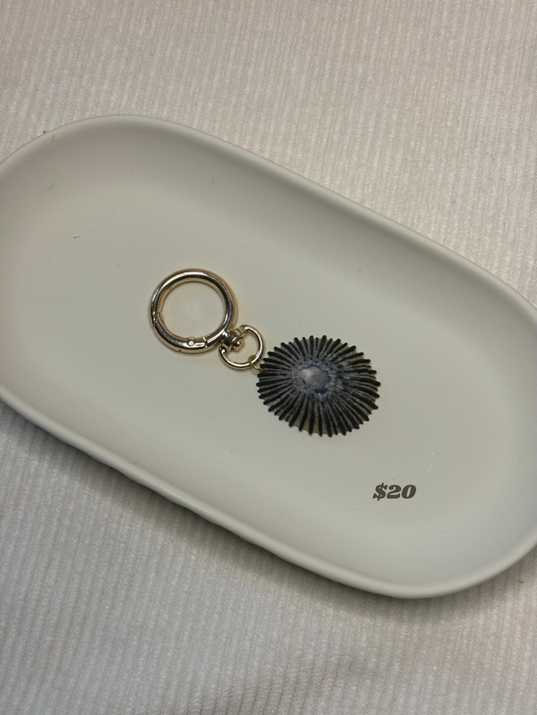 Gold Opihi Shell Keychain